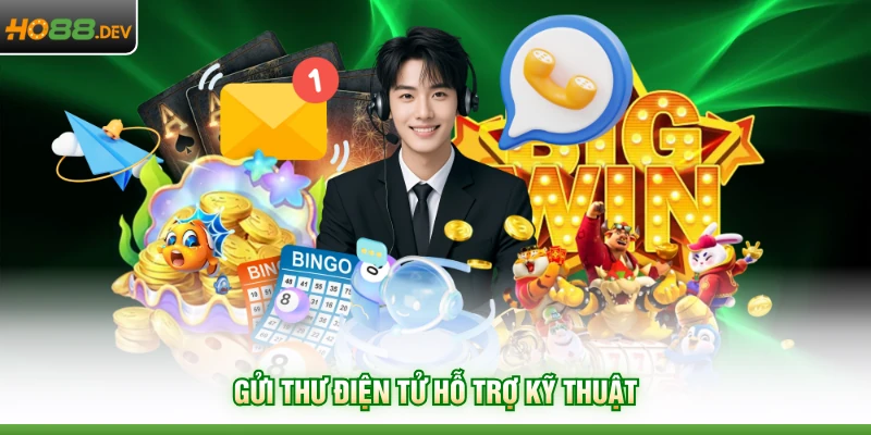 Gửi thư điện tử hỗ trợ kỹ thuật