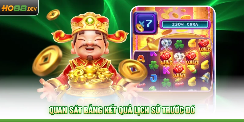 Quan sát bảng kết quả lịch sử trước đó